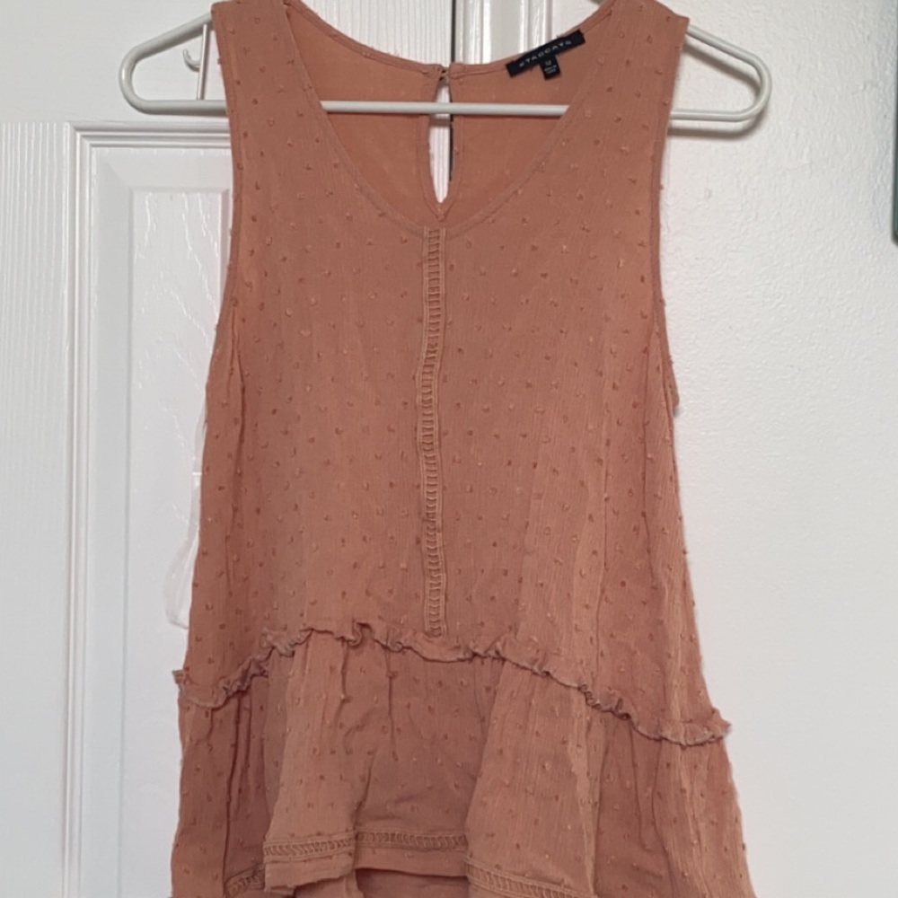 Light pink blouse medium fits like small never worn